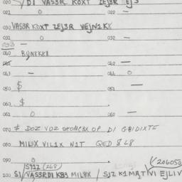 Eastern questionnaire, answ...