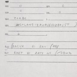 Eastern questionnaire, answ...