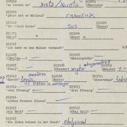 Western questionnaire, answ...