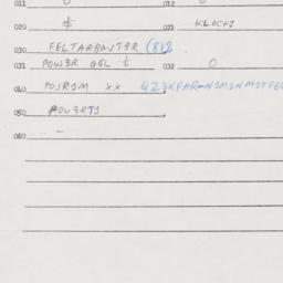 Eastern questionnaire, answ...
