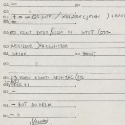 Eastern questionnaire, answ...
