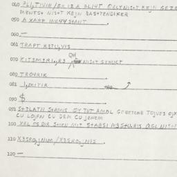 Eastern questionnaire, answ...