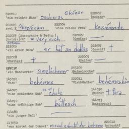 Western questionnaire, answ...