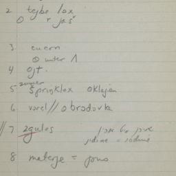 Eastern questionnaire, blue...
