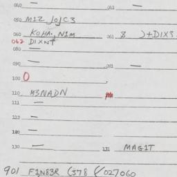 Eastern questionnaire, answ...