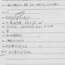 Eastern questionnaire, answ...