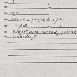 Eastern questionnaire, answ...