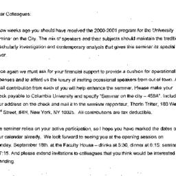 Correspondence, 2000-09-07....