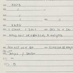 Eastern questionnaire, answ...