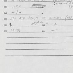 Eastern questionnaire, answ...