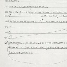 Eastern questionnaire, answ...