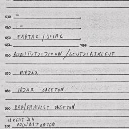 Eastern questionnaire, answ...