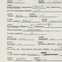 Western questionnaire, answ...