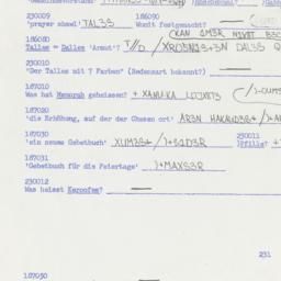 Western questionnaire, answ...
