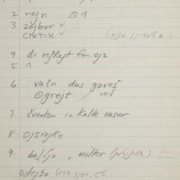 Eastern questionnaire, blue...