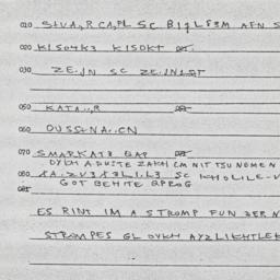 Eastern questionnaire, answ...