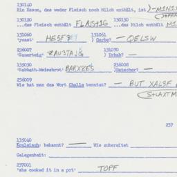 Western questionnaire, answ...
