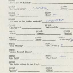Western questionnaire, answ...