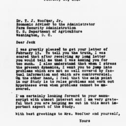 Letter from Gunnar Myrdal t...