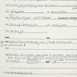 Eastern questionnaire, answ...