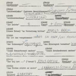 Western questionnaire, answ...