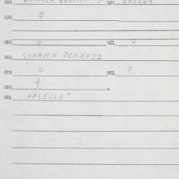 Eastern questionnaire, answ...
