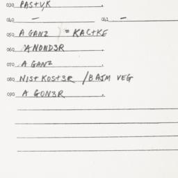 Eastern questionnaire, answ...