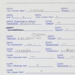 Western questionnaire, answ...