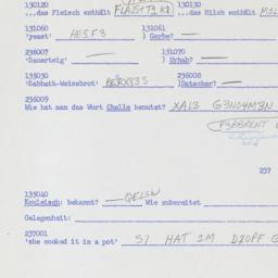 Western questionnaire, answ...
