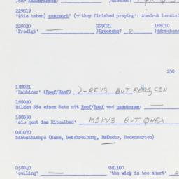 Western questionnaire, answ...
