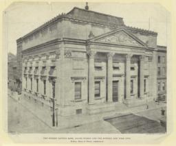 The Bowery Savings Bank, Grand Street and The Bowery, New York City. McKim, Mead & White, Architects