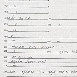Eastern questionnaire, answ...