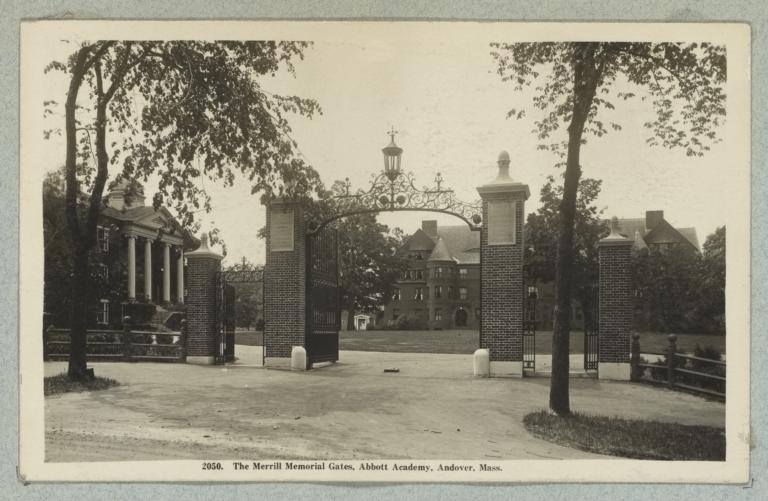 2050. The Merrill Memorial Gates, Abbott Academy, Andover, Mass.