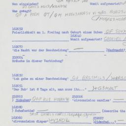 Western questionnaire, answ...