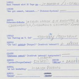 Western questionnaire, answ...