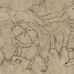 Woodblock illustration of b...