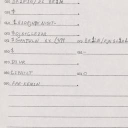 Eastern questionnaire, answ...