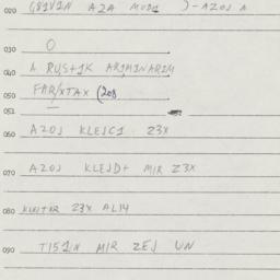 Eastern questionnaire, answ...