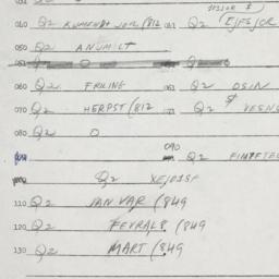 Eastern questionnaire, answ...