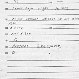 Eastern questionnaire, answ...