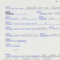 Western questionnaire, answ...