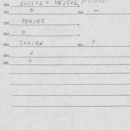 Eastern questionnaire, answ...