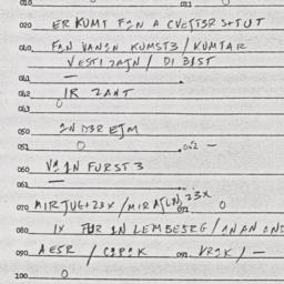 Eastern questionnaire, answ...