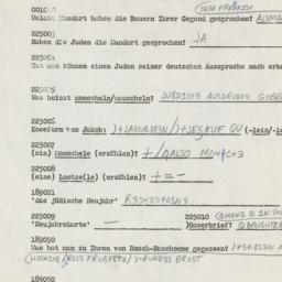 Western questionnaire, answ...