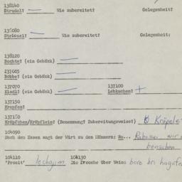 Western questionnaire, answ...