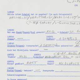 Western questionnaire, answ...