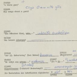 Western questionnaire, answ...