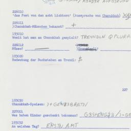 Western questionnaire, answ...