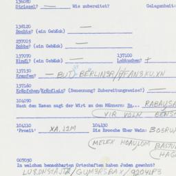 Western questionnaire, answ...