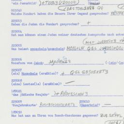 Western questionnaire, answ...